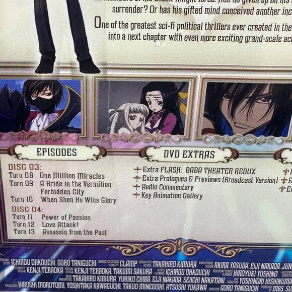 Bandai Entertainment Code Geass Lelouch Of The Rebellion R2 Part 2 DVD Anime New - Picture 5 of 8